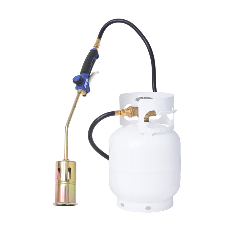Flame King 320,000 BTU Propane Torch Steel Nozzle with Turbo Blast Trigger and Flow Valve Wayfair